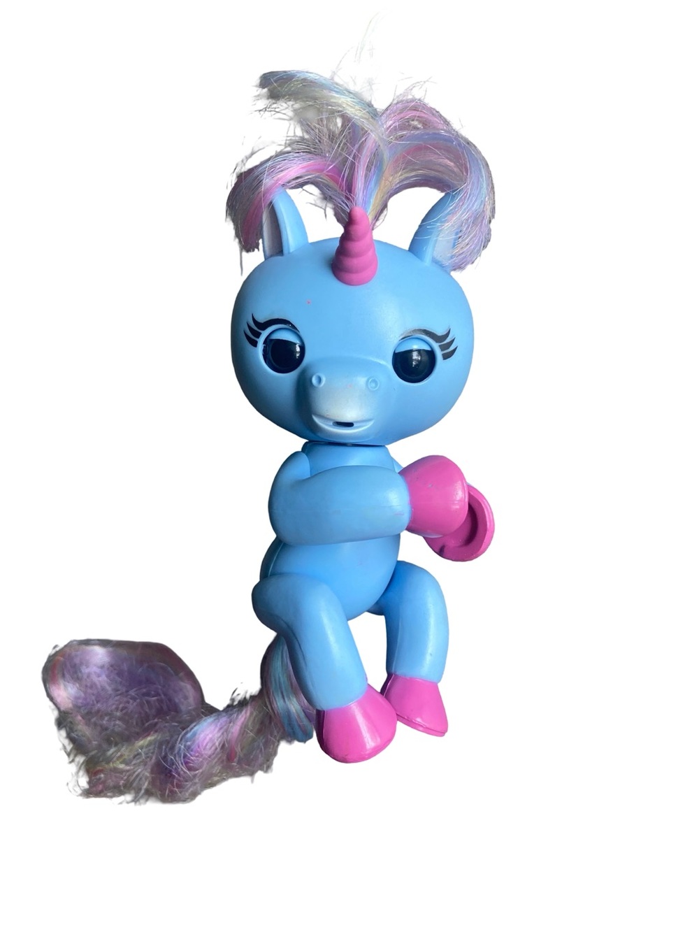 WowWee Fingerlings Interactive Baby Unicorn Stella - Blue & Pink
